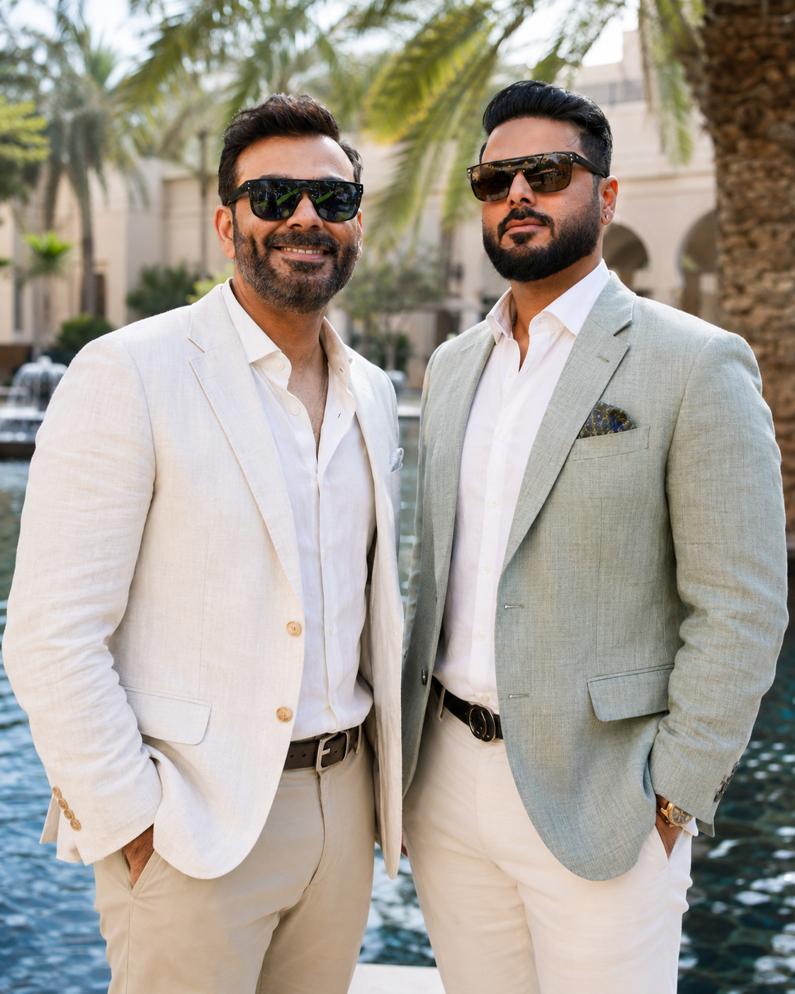 Dinesh Sajnani with his brother