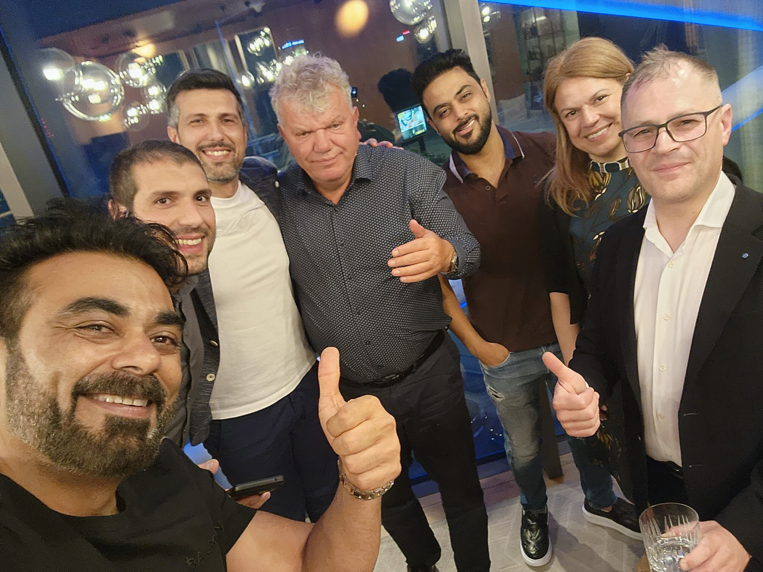 Dinesh Sajnani with partners and team
